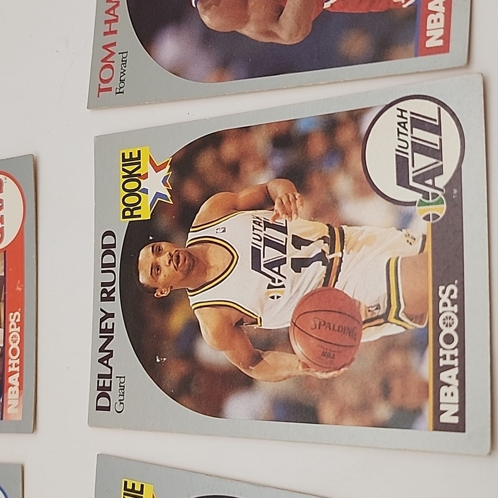 1990 NBA Hoops Rookie Cards 9 Count - Picture 7 of 16